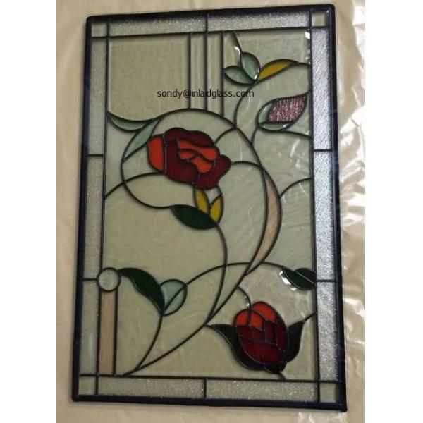 Quality 36 X 22in Stained Leaded Glass for sale