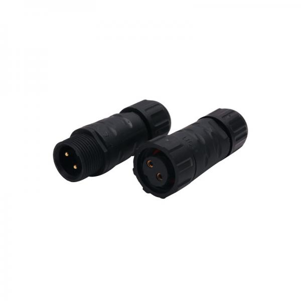 Quality M14 Circular Plastic Connectors 2pins Female To Male Connector for sale