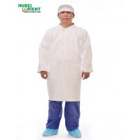 China Tyvek Lab Coat Non Woven Disposable Lab Coat Hospital Nursing Disposable Gown factory