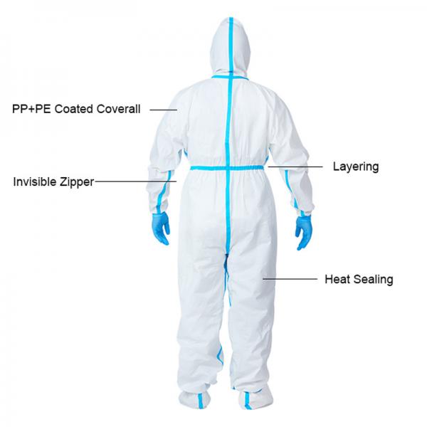 Quality EN14126 Against Blood Disposable Protection Clothing Medical Protective Coverall for sale