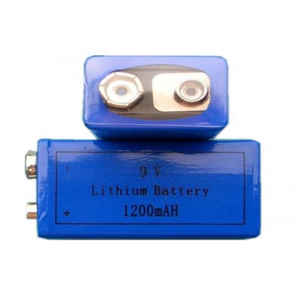 Quality 1200mAh Capacity Lithium MNO2 Battery , Primary Li MnO2 AA Manganese Batteries CR9V for sale