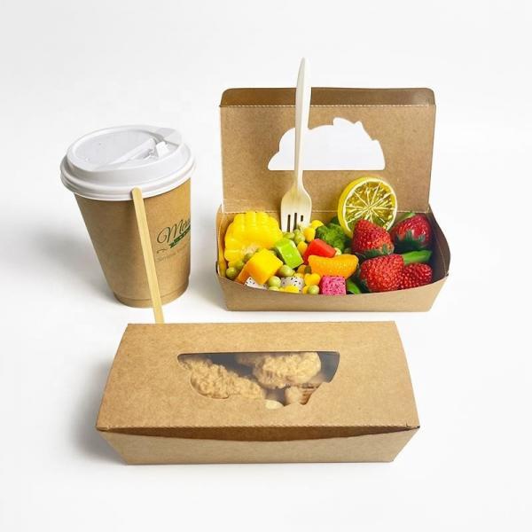 Quality OEM Pizza Packaging Box Biodegradable Food Takeaway Kraft Paper Bowls for sale