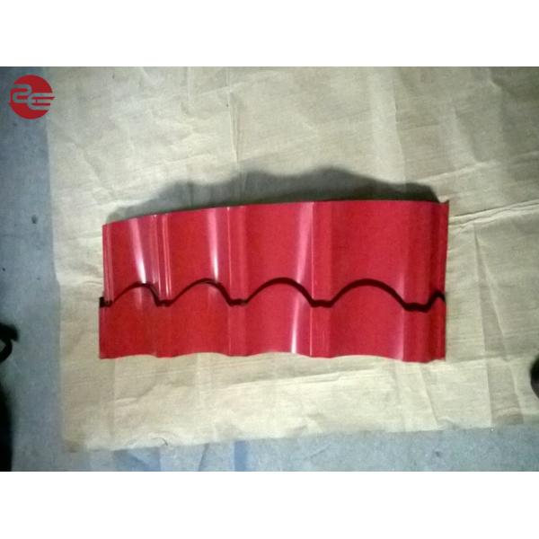 Quality Building Materials Colour Coated Roofing Sheets With Aluminum Corrugated Red Colour for sale