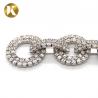 China Fashion Elegant Crystal Bridal Shoe Clips 90mm*20mm Rhinestone Decoration factory