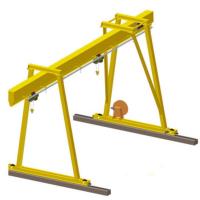 China Electric Travelling Single Girder Gantry Crane Rubber Tyred Mobile Gantry 5T 10T factory