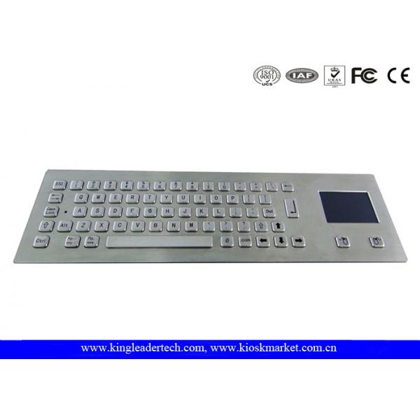 Quality 64 Keys Industrial Keyboard With Touchpad Laser Engraved Graphics PS/2 Or USB Interface for sale