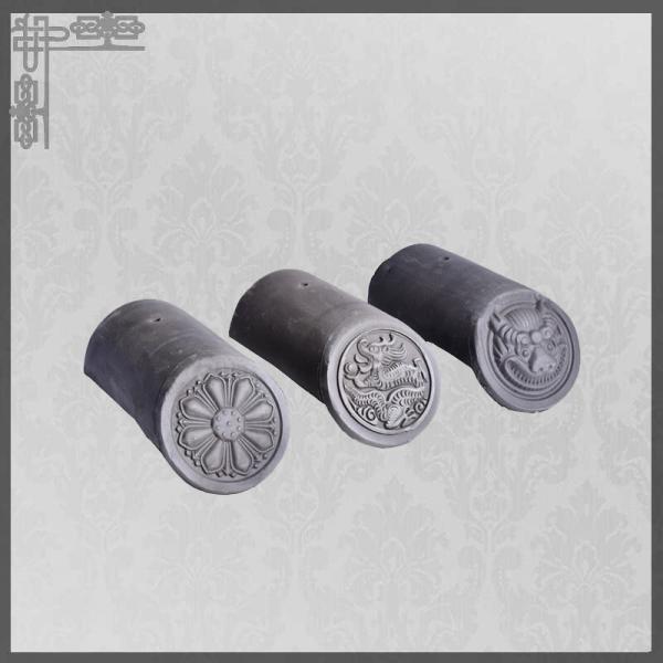 Quality Ancient Unglazed Chinese Clay Roof Tiles Japanese Building Mosque Grey Ceramic for sale