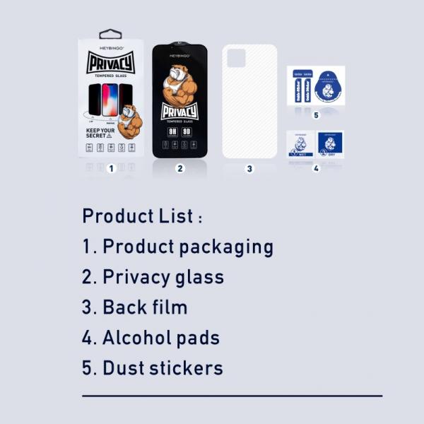 Quality Anti Glare Asahi Glass Privacy 13 Pro Max Tempered Screen Protector For Iphone for sale