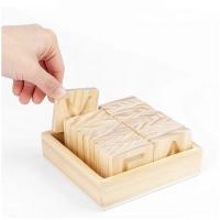 China Wooden Montessori Word Spelling Groove Practice Board Pen Control Training factory