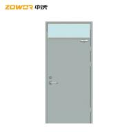 China 3' X 7' RAL Colors Fireproof Steel Door With Glass For Civil Buildings UL Listed factory