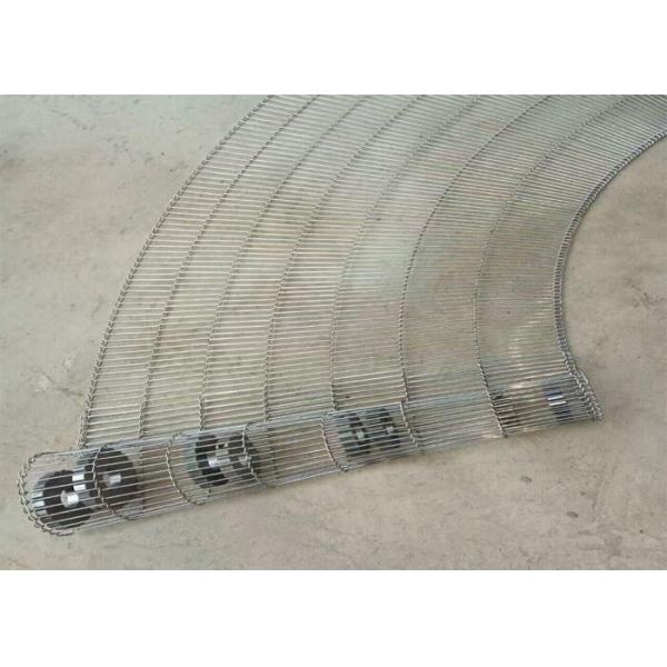 Quality CE SGS Pass SS304 Flat Flex Mesh Belt For Steamed Bread Oven , Long Life for sale