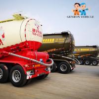 China 3 Axles Lime Powder One Silo 25m3 Dry Bulk Tanker Trailer factory