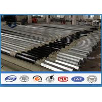Quality Low Voltage tapered steel pole , galvanized metal posts with Bituminous Painting for sale