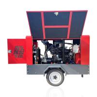 China 8 Bar Mobile Portable Rotary Air Compressor Industrial Diesel Engine Mine Compressor factory