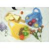 China 6 Colors Cotton Mesh Vegetable Bags Portable For Adult Supermarket Shopping factory