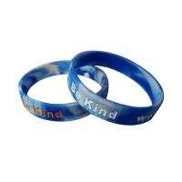China Custom Silicone Wrist Band , Debossed Color Fill in Silicone Wristband with Your Logo factory