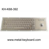 China PS2 USB IP65 Industrial PC Keyboard , Stock Trading 25mm Laser Trackball Keyboard factory