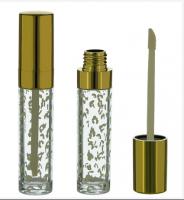 China Gold Clear Lip Gloss Tube, Gold lip gloss tube, Gold lip gloss container factory
