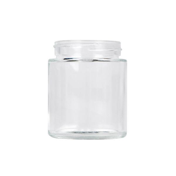Quality CRC Weed Packaging Jar Clear 4oz With Screw Lid Glass Jar for sale