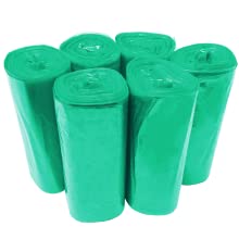 green trash bag rolls