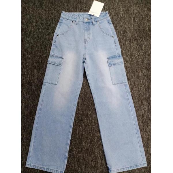 Quality Long Custom Fashion Lady Jeans Stretch Denim Pants Straight Trend Jeans 77 for sale