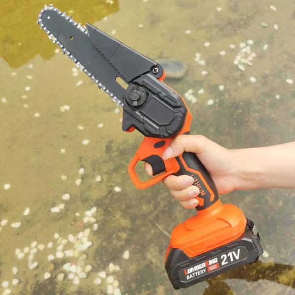 Quality OEM 6 Inch Handheld Mini Chainsaw Lithium Portable Cordless 4 Inch Handheld for sale