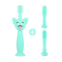 Quality Silicone Infant Teething Toys Toothbrush Food Grade Pig Head Shape for sale