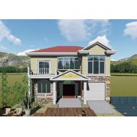 China Earthquake Resistance Light steel structure prefab villa with thermal insulation material for sale