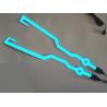 China New style light up LED helmet tape for motorcycle super cool look el wire 3 flashing modes Replaceable Battery by2AA factory