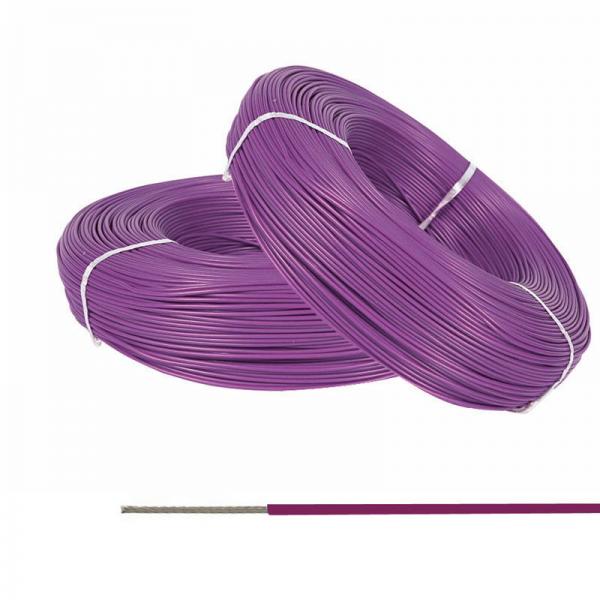 Quality Stranded FEP high temperature Tinned Copper Wire 14 Awg Purple Color 200C for sale
