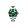 China Classic Automatic Bracelet Watch ,  Green Dial Mens Stainless Steel Watches factory