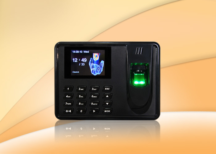 China Thumbprint time attendance system biometrics security with SSR report , Scheduled bell factory