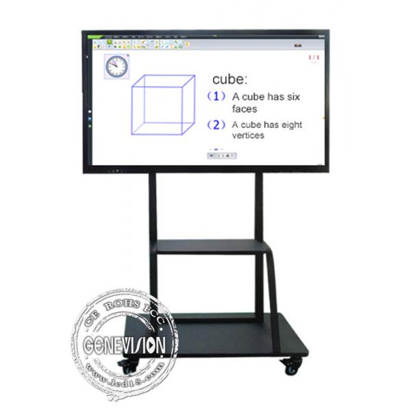 Quality Shool Meeting Room 86 Inch 3840*2160 4K Electronic IR Interactive Touch Screen Smart Whiteboard for sale