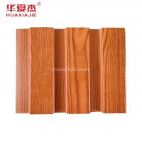 China Wooden Grains Pvc Wpc Interior Wall Panel Decoration Waterproof Classic Red Mood factory
