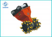 China Low Noise Drum Cutter For Excavator , Flexible Hydraulic Rotary Cutter HDC50 factory