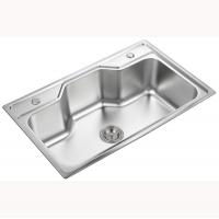 china Two Holes Electroplated SS Single Bowl Undermount Sink 800*500*230mm