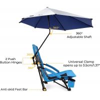 China Camping Folding Chair With Umbrella, Recliner Chairs, Beach Chair Adults Camping Chair High Back with Umbrella factory