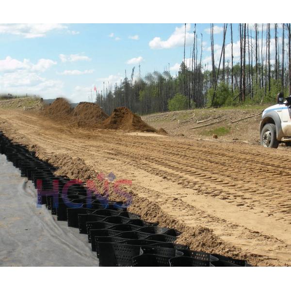 Quality OEM HDPE Geocell Ground Grid Honeycomb Stabilizer For Pea Gravel for sale