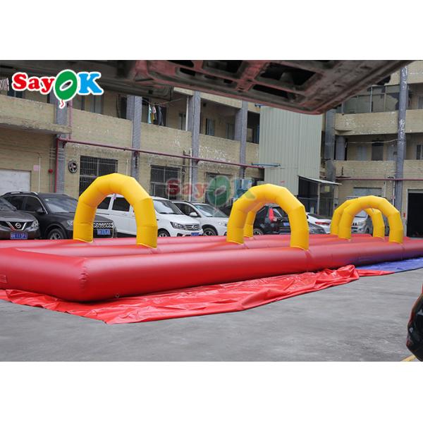 Quality Outdoor Inflatable Slide Attractive Entertainment 20m Giant Inflatable Water Slide For Amusement Park for sale
