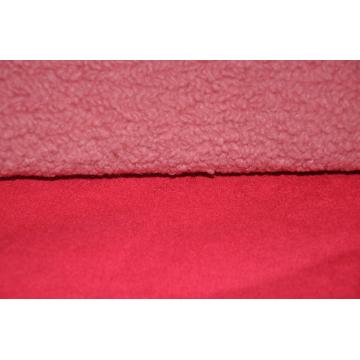 Quality Solid Sherpa Solid Pu Bonded Fleece Fabric 600gsm Fur for sale