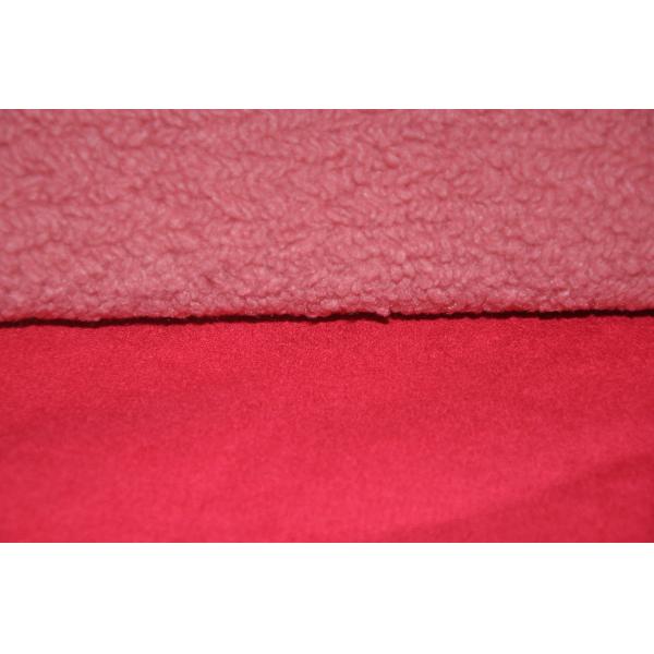 Quality Solid Sherpa Solid Pu Bonded Fleece Fabric 600gsm Fur for sale