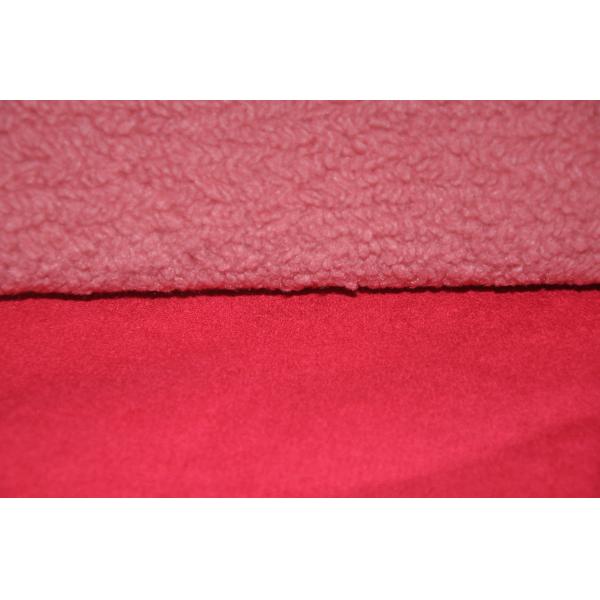 Quality Solid Sherpa Solid Pu Bonded Fleece Fabric 600gsm Fur for sale