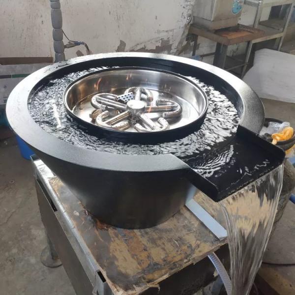 Quality Swimming Pool Decorative Gas Round Stainless Steel Fire and Water Bowl for sale