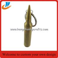 China Imprinted bullet beer opener key tags, bespoke bullet bottle can opener key ring, factory
