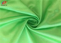 China Warp Knitted Polyester Tricot Knit Fabric Shiny Dazzle Fabric For Jerseys Green Colour factory