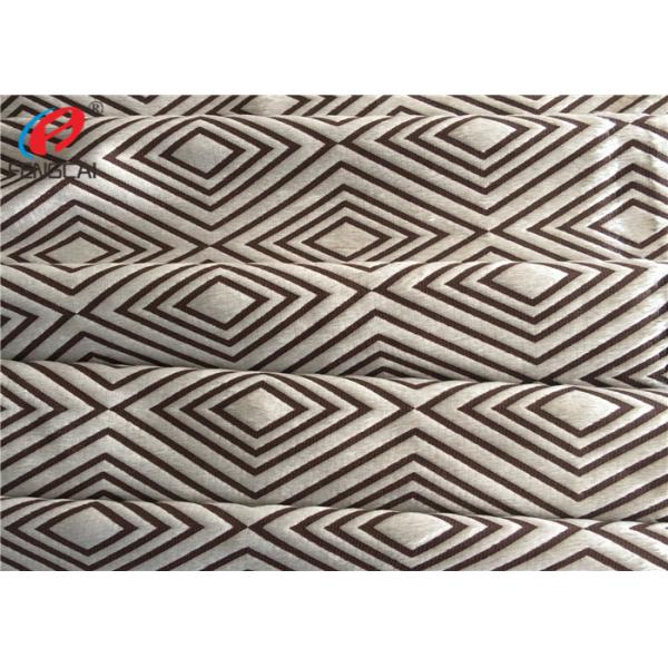Quality Diamond Check Printed Warp Knitting Polyester Velvet Fabric For Furnure for sale