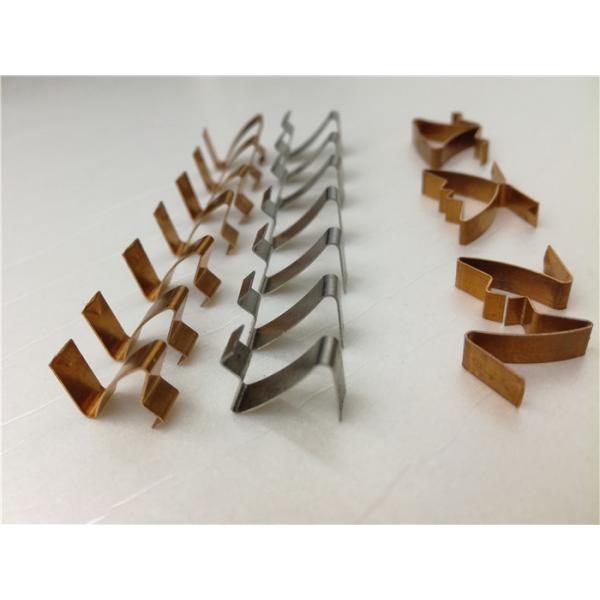 Quality High Precision Sheet Metal Bending Diesl Stamping Snap Button V Shape Spring Clips Parts for sale