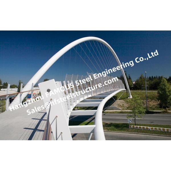 Quality Truss Girder Structural Steel Bridge , Platform Arch Steel Bridge For People Walking Runway Passing By for sale