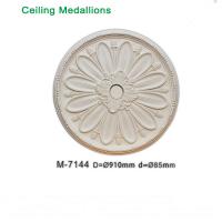 China Wooden replacement ceiling rose Artistic Ceiling decorative PU ceiling medallions wholesale factory