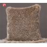 China leopard Faux Fur throw Pillow Knitted Decorative Custom Logo 45*45cm Household factory